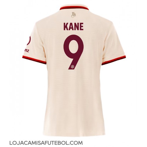 Camisa de Futebol Bayern Munich Harry Kane #9 Equipamento Alternativo Mulheres 2024-25 Manga Curta